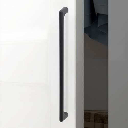 10 Pack 12.5 inch Matte Black Kitchen Cabinet Handles - color: Matte Black, size: 12-5/8 inch Hole Center