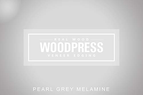 1 & 3/16" Grey Pearl Pre-Glued Melamine Edge Banding, 25 ft - size: Width: 1 & 3/16"