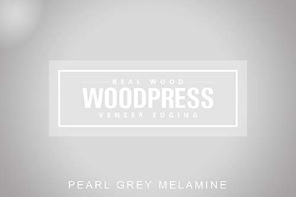 1 & 3/16" Grey Pearl Pre-Glued Melamine Edge Banding, 25 ft - size: Width: 1 & 3/16"