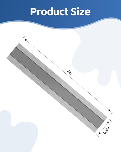 2" Carbide Paint Scraper Blades, Double-Edged Reversible - color: 2"