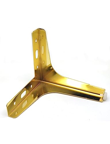Furniture Legs, Modern Furniture Sofa Legs,Metal Triangle Table Cabinet Cupboard Feet DIY Replacement Parts,Set of 4 (5" Height,Gold) - color: Gold, size: 5"/13cm