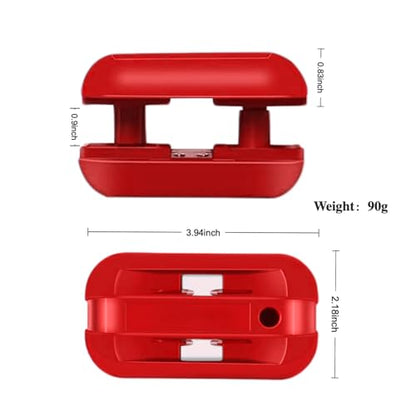 SHIAWASENA Hand Planer Versatile Woodworking Edge Bander for Burrs, Edge Banding Trimmer with Tungsten Carbide Blades, Double & Single Edge Operation for ABS, PVC, Veneer, Laminate, Melamine(Red) - color: Red