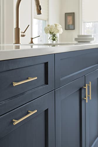 Amerock 5-1/16" Bar Pulls Champagne Bronze Drawer Pull - color: Champagne Bronze, size: 5-1/16 Inch (128 mm) Center-to-Center