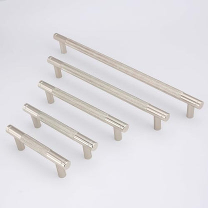 10 Pack 5 Inch Brushed Satin Nickel Kitchen Cabinet Handles - color: Brushed Satin Nickel, size: 5'' Hole Center(128mm)