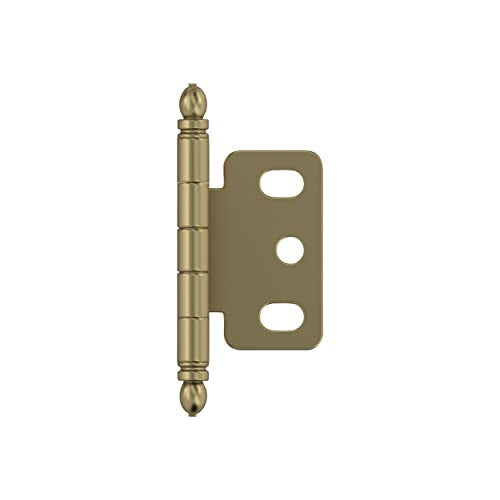 Amerock 3/4" Partial Wrap Golden Champagne Decorative Cabinet Hinge - color: Golden Champagne