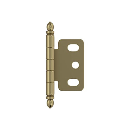 Amerock 3/4" Partial Wrap Golden Champagne Decorative Cabinet Hinge - color: Golden Champagne