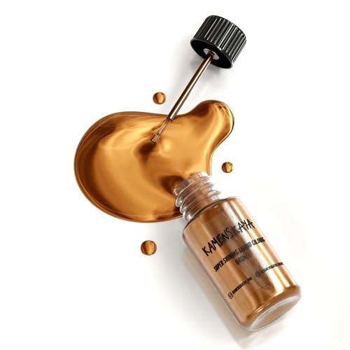 KAMENSKAYA Bronze Leaf Paint, Liquid Gilding Paint, 0.68 fl oz - color: Bronze, size: 0.68 Fl Oz (Pack of 1)