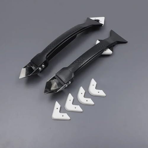 5PCS Silicone Caulking Tool Kit with Replaceable Pads Caulk Remover Glass Glue Angle Scraper for Kitchen Bathroom Window