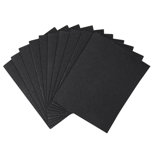 10PCS Hand Abrasive Sanding Sheets Premium Sand Paper 80 Grit Sandings Sheets 9" x 11" Sandpaper for Wood Metal Automotive Furniture Woodworking Clip-On, Hand Sanding Blocks - style: 80grit