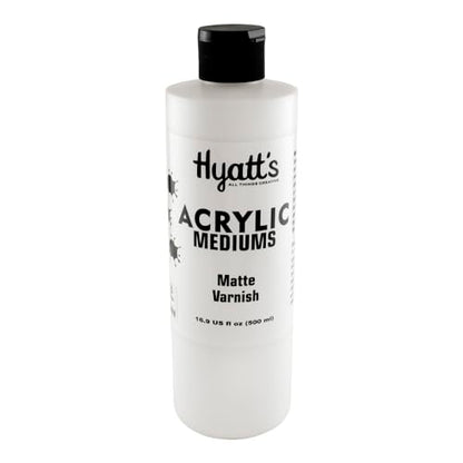 Hyatt's Acrylic Matte Varnish, 16 Ounce Bottle, 1 Each