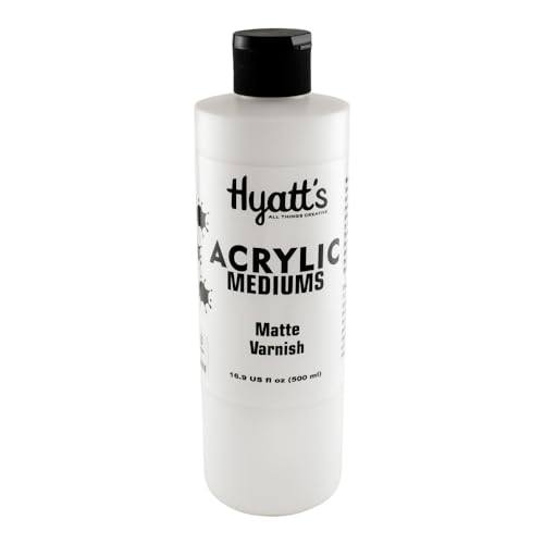 Hyatt's Acrylic Matte Varnish, 16 Ounce Bottle, 1 Each