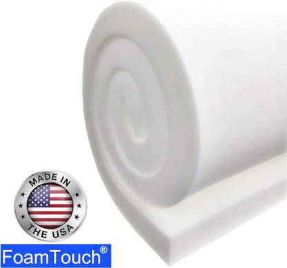FoamTouch 6" x 36" x 72" Upholstery Foam, White - size: 6" x 36" x 72"