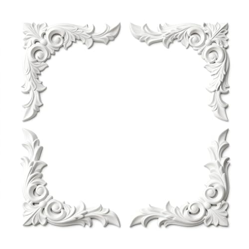 Corner Wall Molding Kit, 11.8 x 11.8 in 4pc
