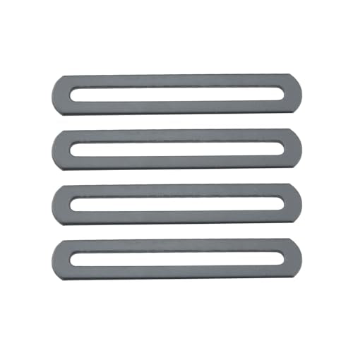 4PCS Black Cold Rolled Steel Adjustable Flat Repair Plate 4.5 Inch Metal Connector Hardware Fitting Suitable for Wood Furniture DIY Workbenches