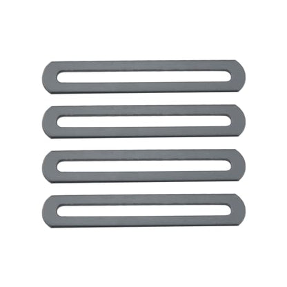 4PCS Black Cold Rolled Steel Adjustable Flat Repair Plate 4.5 Inch Metal Connector Hardware Fitting Suitable for Wood Furniture DIY Workbenches