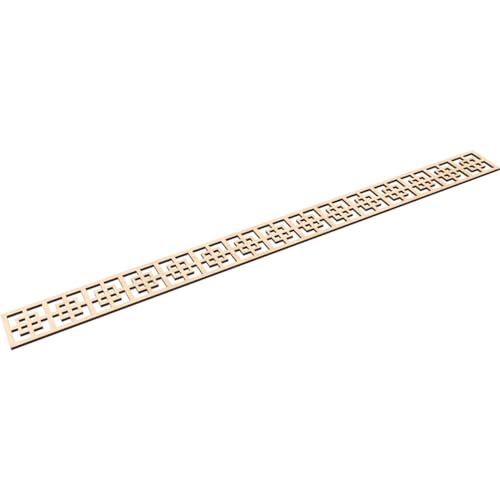46 3/8"W x 4"H x 1/4"T Cambridge Fretwork Moulding, Birch - color: Birch, size: 4-in. H x 0.25-in. T