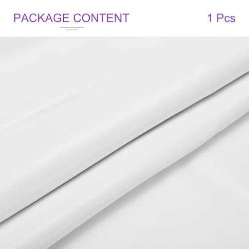 DMiotech 1 Pack 14 Inch x 53 Inch Faux Leather Sheet Furniture Cover Napa Skin White PU Leather Roll for Handmade DIY Craft Projects - color: White