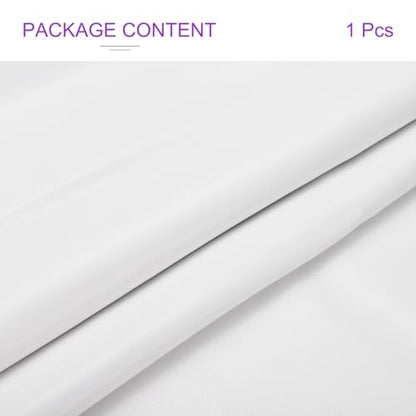 DMiotech 1 Pack 14 Inch x 53 Inch Faux Leather Sheet Furniture Cover Napa Skin White PU Leather Roll for Handmade DIY Craft Projects - color: White