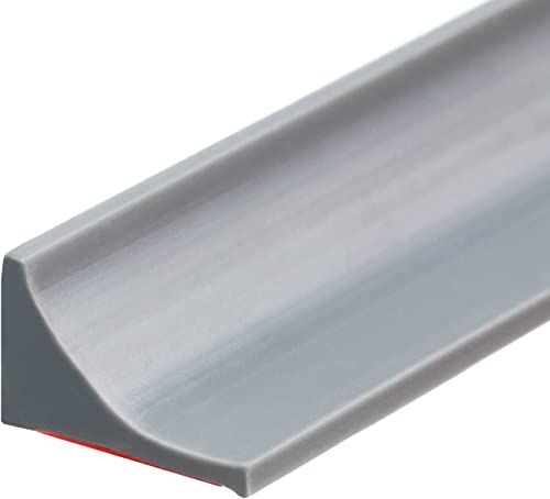 Raycity Silicone Shower Threshold Water Dam Barrier, 39 Inch, Gray - color: Grey, style: 39Inch