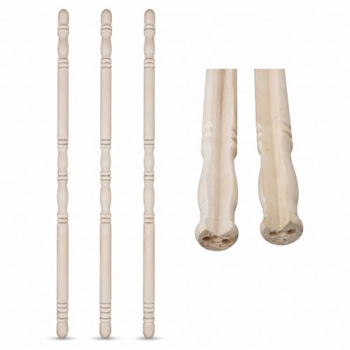 Renovators Supply 39-1/4 in Beechwood Corner Protectors Pack of 3 - color: Light Oak, size: Pack of 3