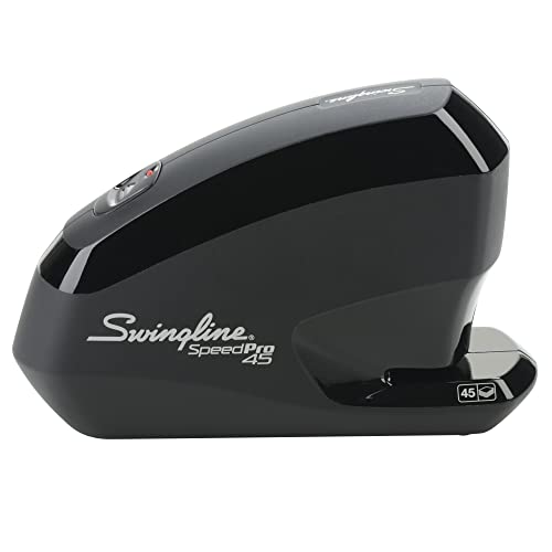 Swingline Electric Stapler, Speed Pro 45, 45 Sheet Capacity, Black (S7042155) - size: 45 sheets, style: Stapler