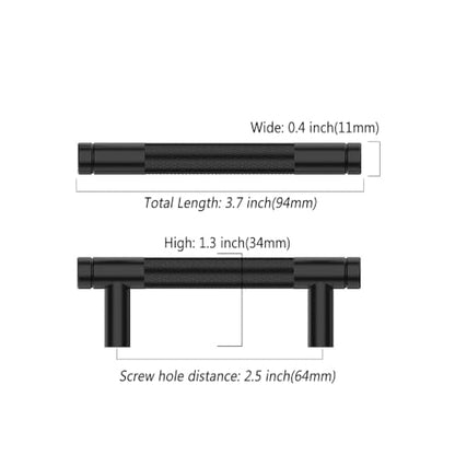 Asidrama 10 Pack 2.5 Inch(64mm) Matte Black Cabinet Pulls Heavy-Duty Solid Kitchen Cabinet Handles Black Drawer Hardware for Bathrooms Cabinets - color: Matte Black, size: 2.5" Hole Center, style: 10 Pack