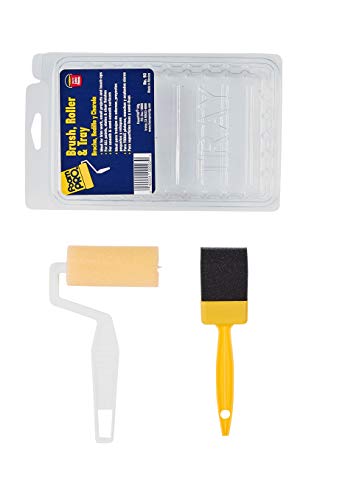 FoamPRO FoamPRO 93, Roller & Tray Kit Paint Roller & Paint Brush, 3" - style: Brush with Trim Roller