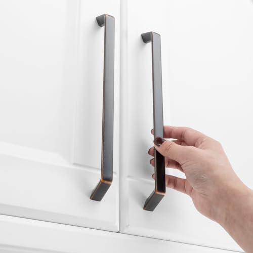 KOOFIZO 1 Pack 8-4/5 Inch Oil Rubbed Bronze Cabinet Pulls Rubbed Bronze Cabinet Handles Hardware for Kitchen Cabinets Drawers P21 Bedroom Dresser Bathroom Vanity Cupboard - color: Oil Rubbed Bronze, size: 8-4/5" CC - 1Pcs
