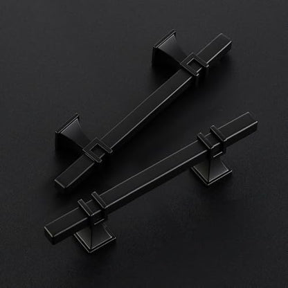 HOME EDIT Matte Black Pulls Cabinet Handles 3-1/2 Inch 10 Pack - color: Matt Black, size: 3-1/2 In Hole Center