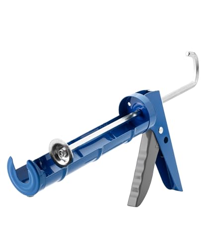 Bates- Caulking Silicone Gun, 10:1 Thrust Ratio, Hand Caulking Guns, No Drip - color: Blue, size: 1 Pack