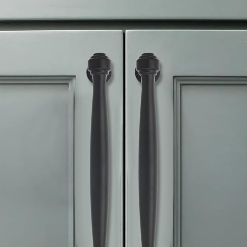 2 Pack 3-3/4inch(96mm) Center to Center Black Cabinet Pulls Handles for Cabinets Cupboard Solid Heavy Duty Matte Black Drawer Handles Dressers Kitchens bedrooms - color: Black, size: 3-3/4inch(96mm) Center to Center