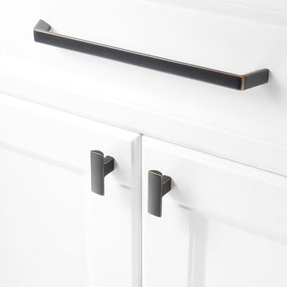 KOOFIZO 1 Pack 8-4/5 Inch Oil Rubbed Bronze Cabinet Pulls Rubbed Bronze Cabinet Handles Hardware for Kitchen Cabinets Drawers P21 Bedroom Dresser Bathroom Vanity Cupboard - color: Oil Rubbed Bronze, size: 8-4/5" CC - 1Pcs