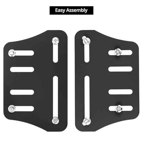 QWORK Bed Frame Brackets, 2 Pcs Heavy Duty Bed Frame Adapter to Connect Headboard Footboard