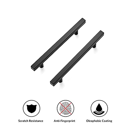 Ravinte Matte Black Square Cabinet Pulls Handles 5 Inch 30 Pack - color: Black