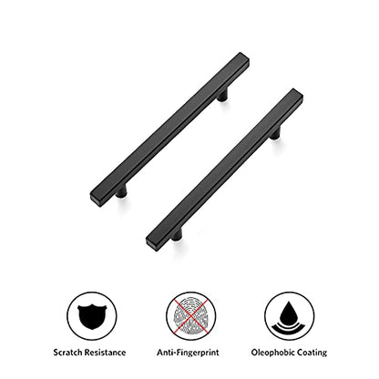 Ravinte Matte Black Square Cabinet Pulls Handles 5 Inch 30 Pack - color: Black