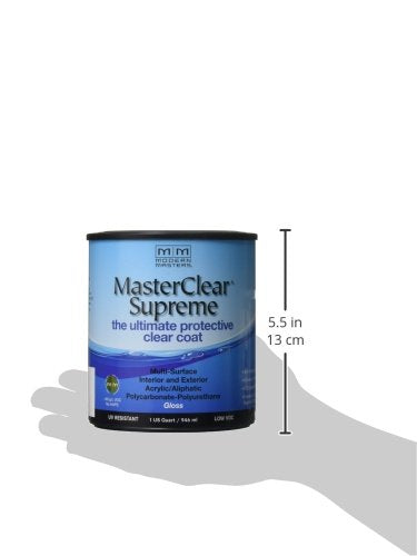 Modern Masters MasterClear Supreme Gloss Clear Water-Based Protective Coating 1 qt