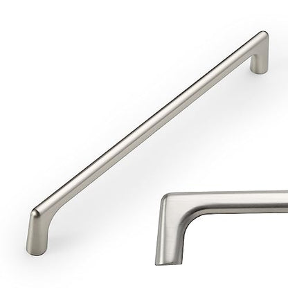 Amerdeco 10 Pack Brushed Satin Nickel Cabinet Pulls 7.5 Inch(192MM) Hole Centers Kitchen Cabinet Handles Hardware Kitchen Handles for Cabinets Cupboard Handles Drawer Pulls ZH0041 - color: Brushed Satin Nickel, size: 7.5" hole center