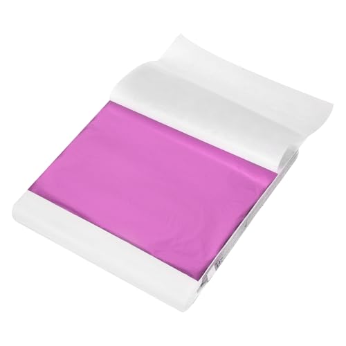 MECCANIXITY 300 Pcs Gold Leaf Sheets 5.5" x 5.5" Imitation Gold Foil Sheets for Crafts,Picture Frames,Sculpture,Nails and DIY Arts Decoration,Peach Purple - color: Peach Purple