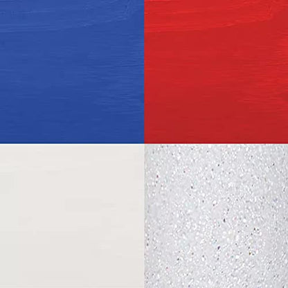 Unicorn SPiT Gel and Glaze Stain in one Bundles - 4 4oz. Bottles with Trebbies Detail Sticks (Americana Collection) - color: Americana Collection