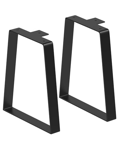 Metal Table Legs 12 Inch, Trapezoid Desk Legs DIY Bench, Side/Coffee Table - size: 12 Inch Legs