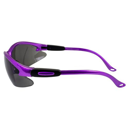 Cougar 2 AST Safety Glasses - Dark Purple Frame/ Smoke Lens