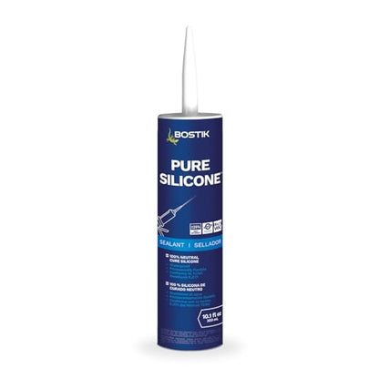 BOSTIK Pure Silicone Char Black 10.1oz Silicone Caulk & - 1 Cartridge - color: Char Black