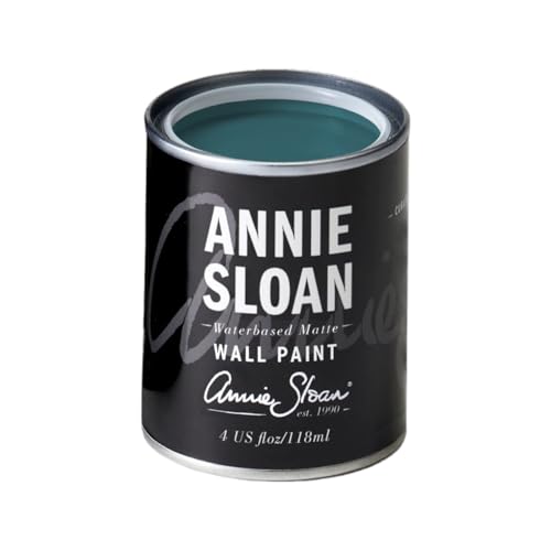 Annie Sloan Wall Paint (Aubusson Blue, 4 Fl Oz Tester) - color: Aubusson Blue, size: 4 Fl Oz (Pack of 1)
