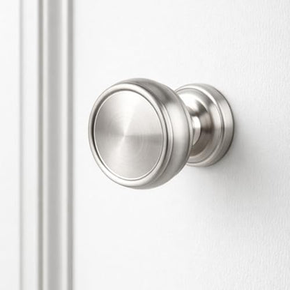 10 Pack Brushed Satin Nickel Cabinet Knobs, 1-1/4 Inch Zinc Alloy Knob - color: Brushed Satin Nickel