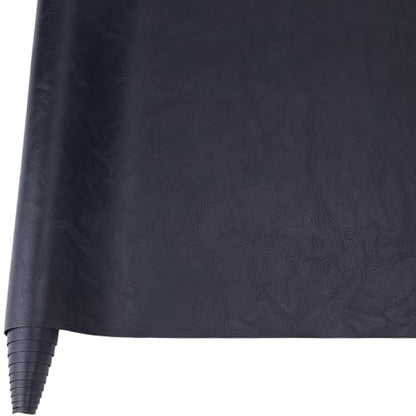 53.15 x 11.83 Inch Waterproof Distressed Vegan Leather Fabric Sheet Synthetic Soft Faux Leatherette Sheet Smooth Upholstery PU Leather Roll for DIY Crafts Upholstery Furniture(Black) - color: Black