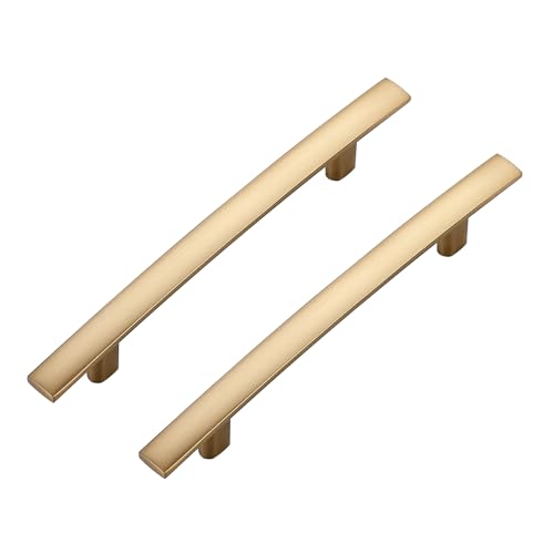30 Pack Champagne Bronze Cabinet Handles, 4" Hole Center Curved Pulls - color: Champagne Bronze, size: 4" Hole Center