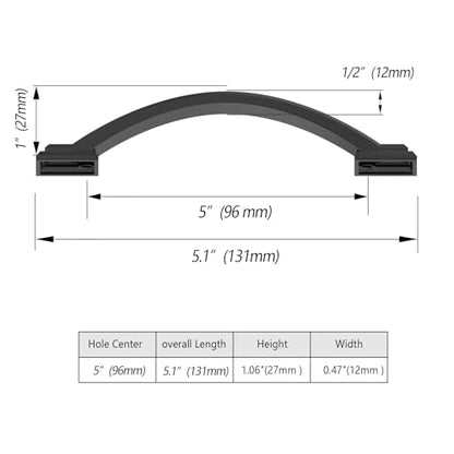 10 Pack 3.75 inch Cabinet Pulls Matte Black Cabinet Handles Drawer Pulls for Kitchen Cabinet Cupboard - color: Matte Black, size: 3.75 inch（96mm）, style: 10 Pack