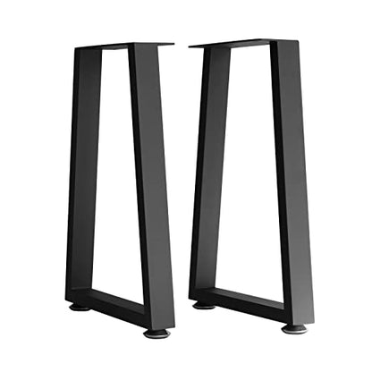16" Metal Furniture Legs with Adjustable Feet - Desk, Coffee Table, Bench Legs, DIY for Side Table, Nightstand, Chair - U-Shaped 16"x11" - color: U, size: 16