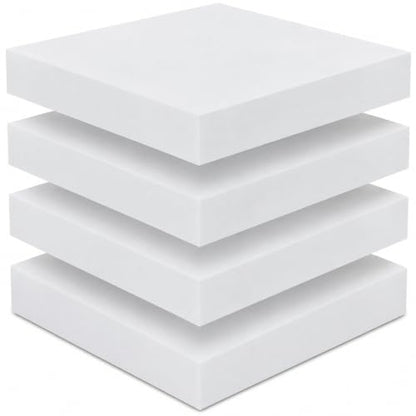 Frienda 4 Pack 3" x 22" x 22" Upholstery High Density Foam Cushion, White - color: White, size: 3" x 22" x 22"