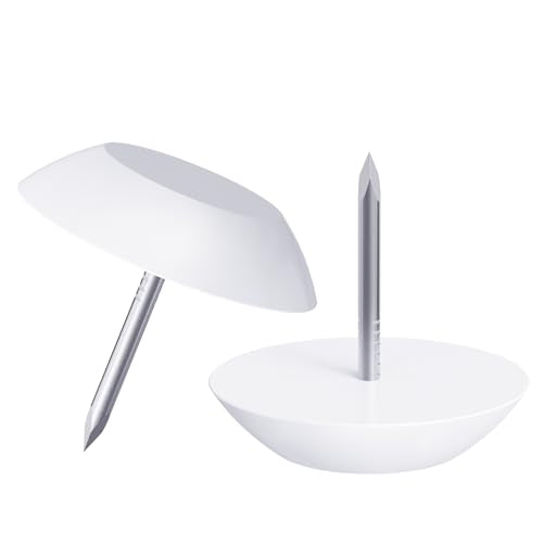 25 Pcs Furniture Glide Nails, 24x6mm, Round Bottom, Nylon - size: Φ24×6mm